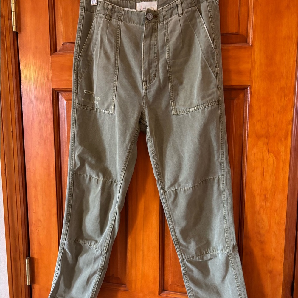 Women's Olive Cargo Pants